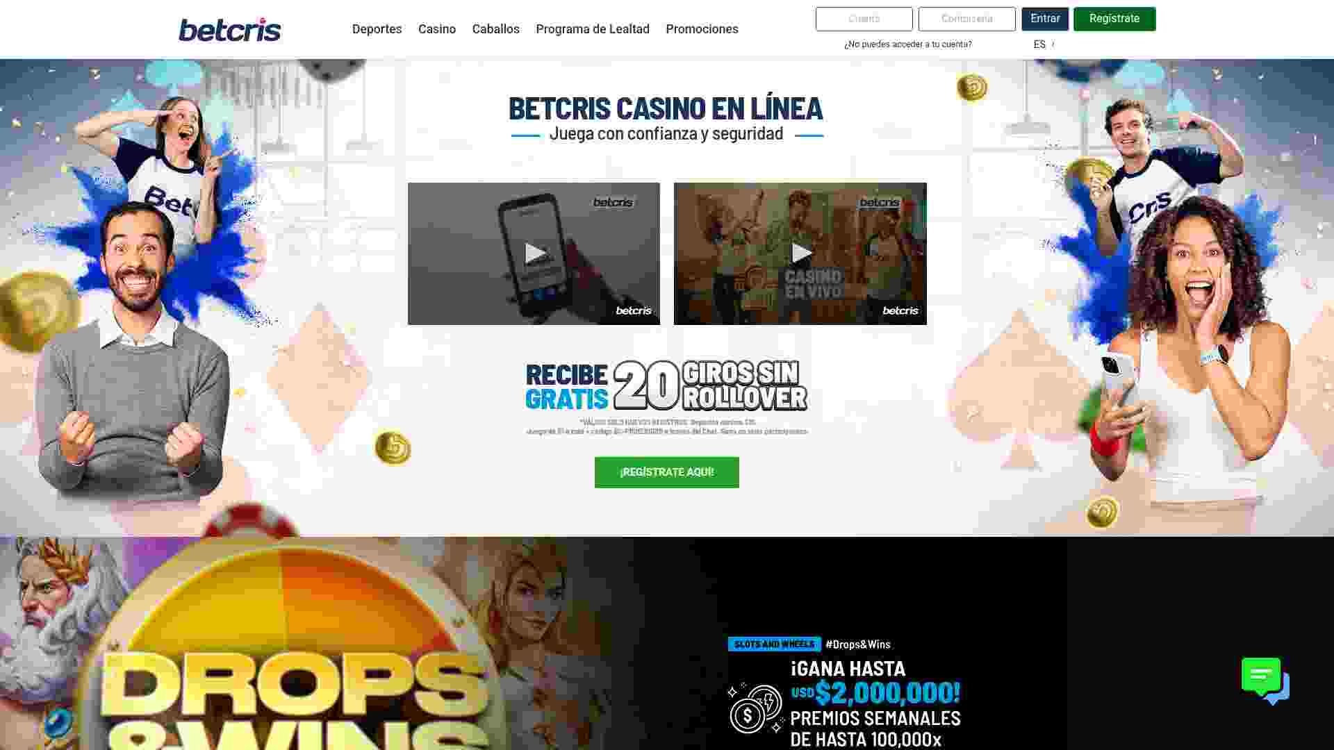 Betcris Casino en Línea Chile - Juegos de Casino Online con Giros Gratis y Bonos 2025