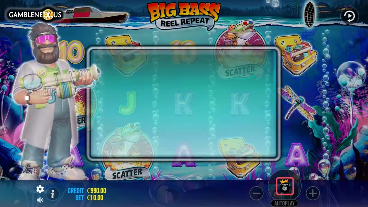 Big Bass Reel Repeat pantalla juego base slot gratis con temática retro años 80