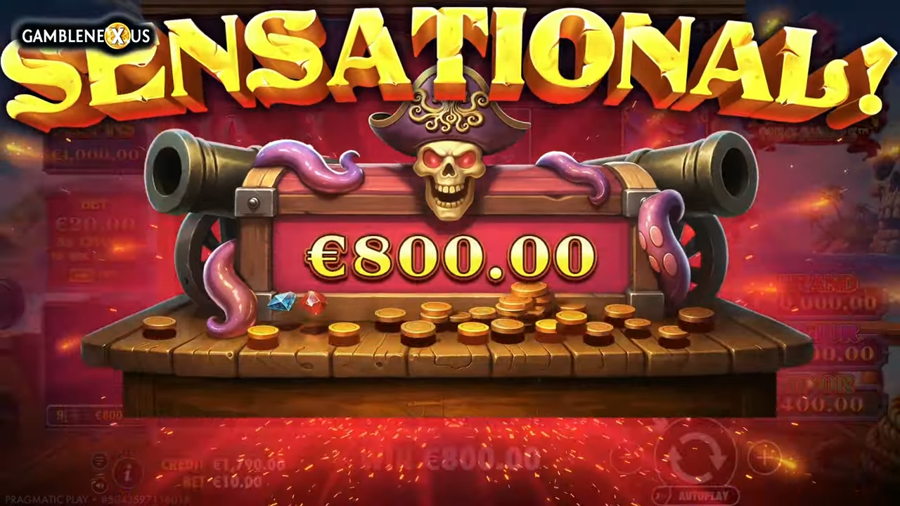 Captain Kraken Megaways función bonus con €800 SENSATIONAL