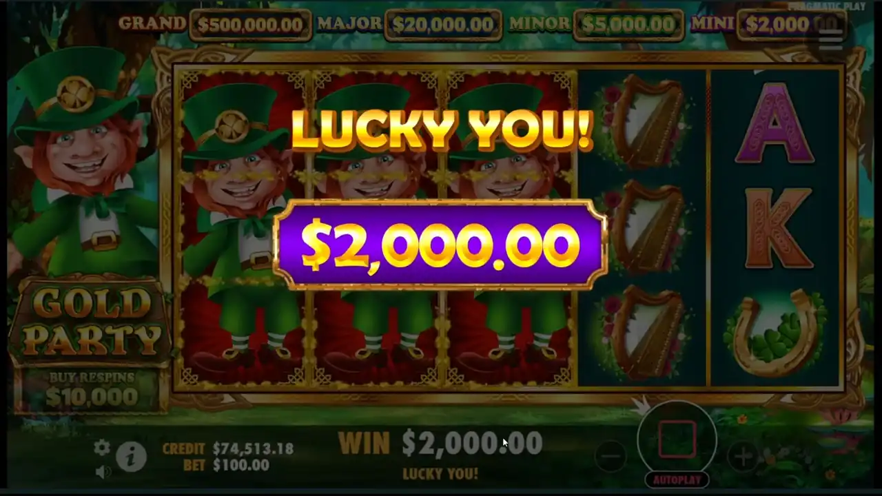 Victoria Lucky You en la tragamonedas Gold Party