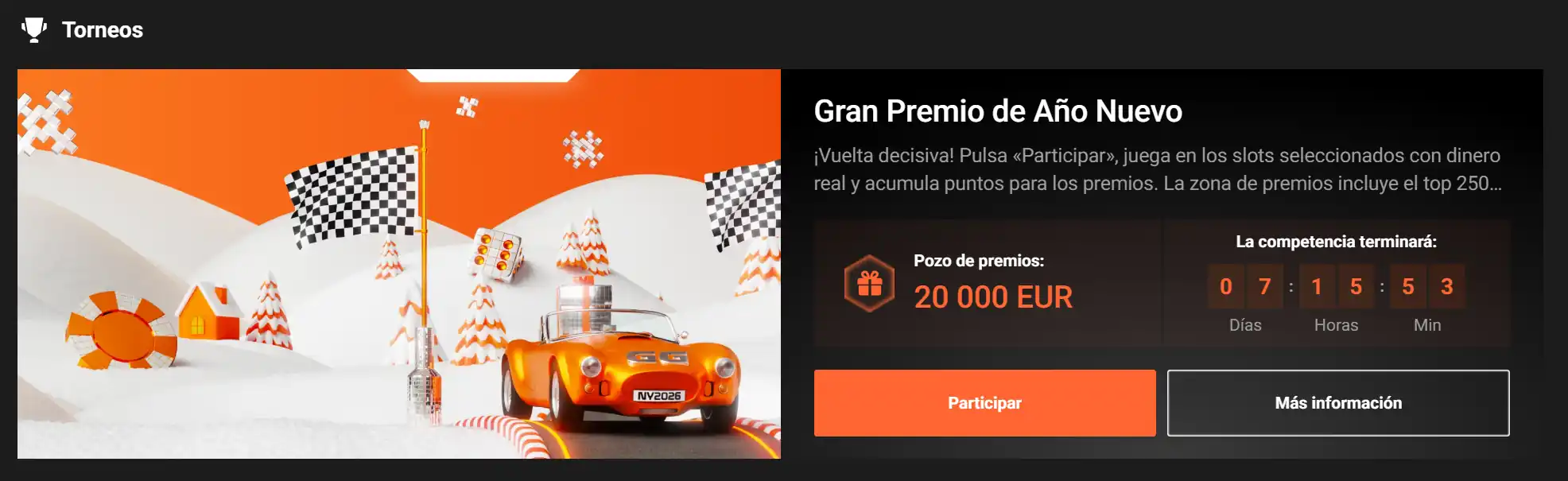 GGBet torneos Gran Premio de Año Nuevo