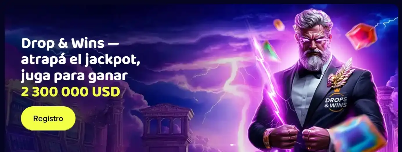 Maggico Casino promoción Drops and Wins - jackpot y premios en efectivo