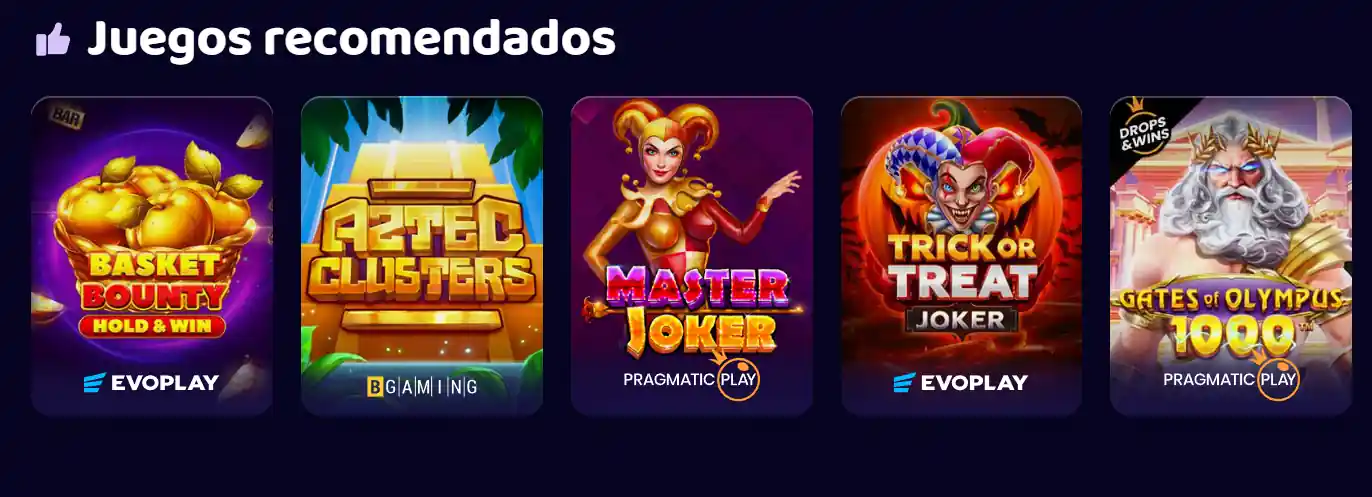 Maggico Casino juegos recomendados - selección de slots y proveedores