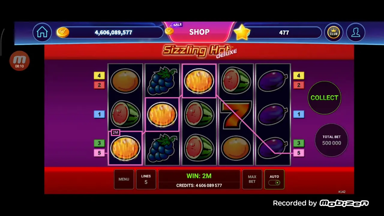 Sizzling Hot Deluxe - Big Win con 7s rojos Gran victoria en Sizzling Hot Deluxe con jackpot de sietes rojos