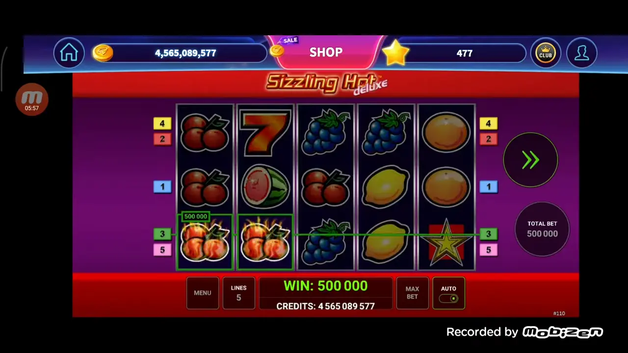 Sizzling Hot Deluxe - Ganancia máxima 500x Ganancia máxima de 500x en Sizzling Hot Deluxe