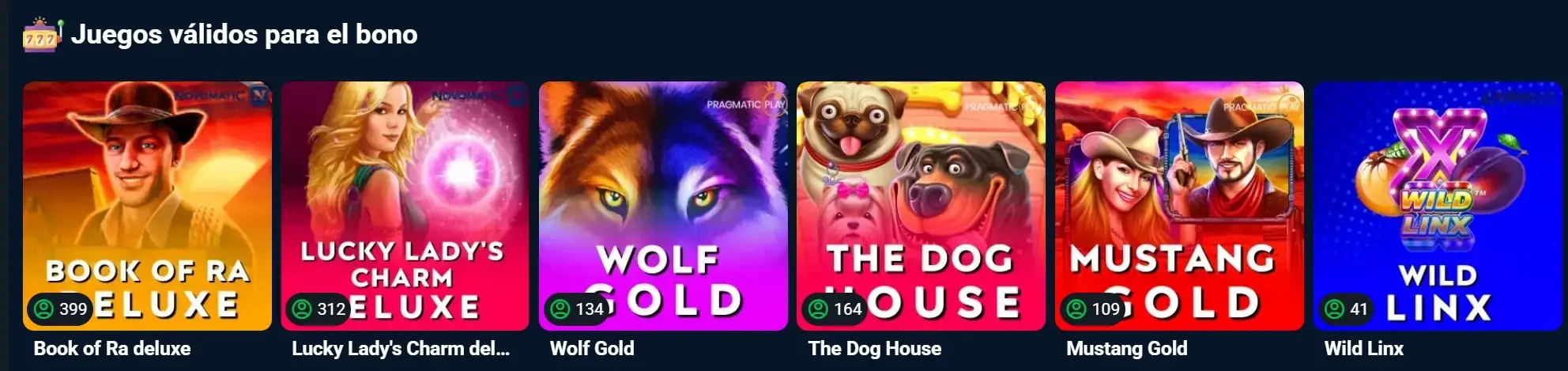 TopacioBet - Slots que cuentan para bonus Juegos válidos para el bono de TopacioBet Casino